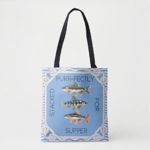 Fisherman Aesthetic Humor for Pet Lovers Tote Bag