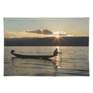 Fisherman At Sunset Placemat