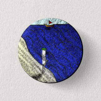 Fisherman Badge Pinback Button