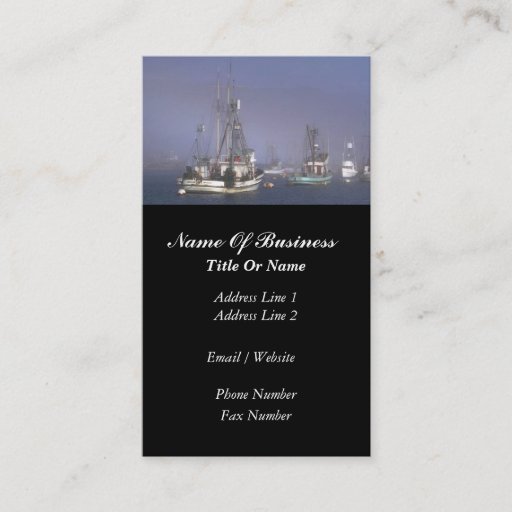 Customizable Fisherman Business Card