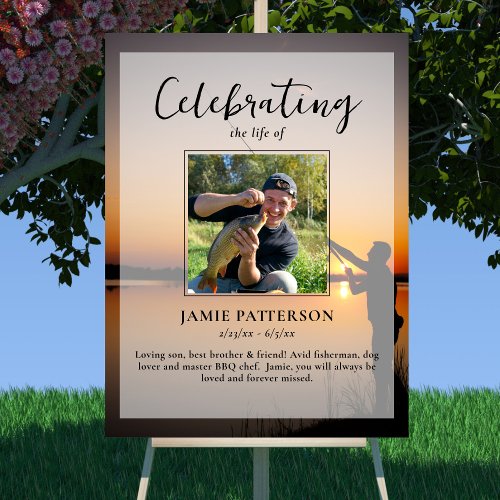 Fisherman Celebration of Life Photo Funeral
