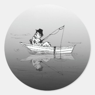Fisherman Classic Round Sticker