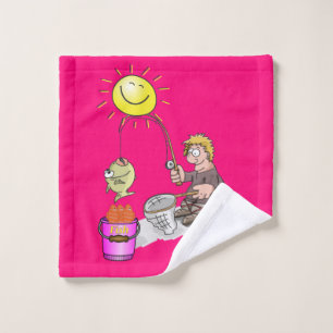 Fisherman Fish Sun Bathroom Towel Sets