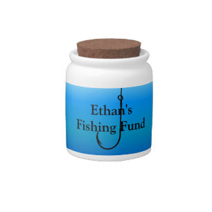 Fisherman Fishermen Fishing Hook For Him Candy Jar