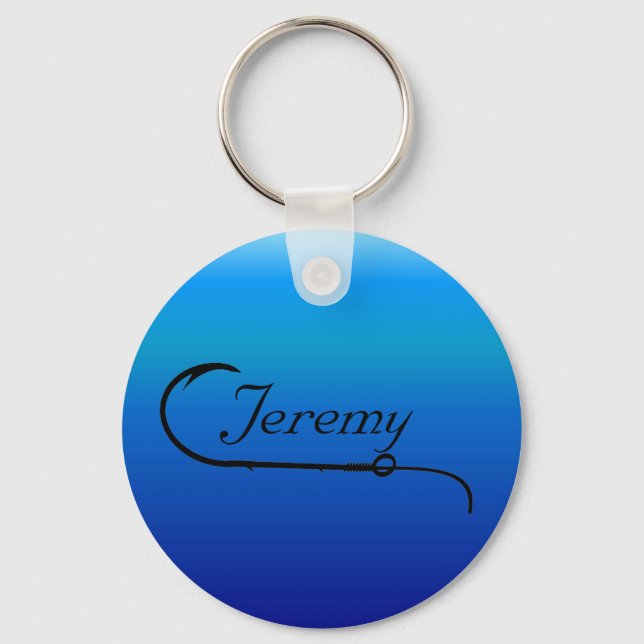 Fisherman Fishermen Fishing Hook Key Chains (Front)