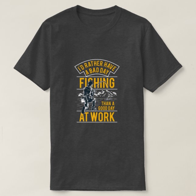 Fisherman Fishing 542  T-Shirt (Design Front)