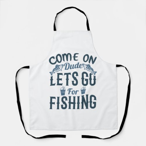 Fisherman fishing fresh fish apron