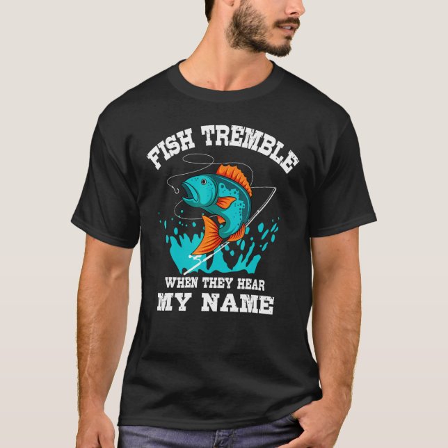 Fisherman Fishing Hook Angler Fisher Angling Fish  T-Shirt (Front)