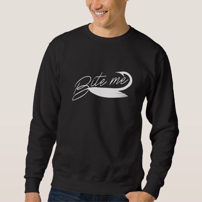 Fisherman Fishing Lure & Fishing Hook Sweatshirt (Front)