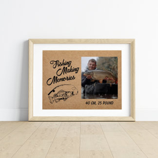 Fisherman Fishing Memories Father’s Day Fishing Poster