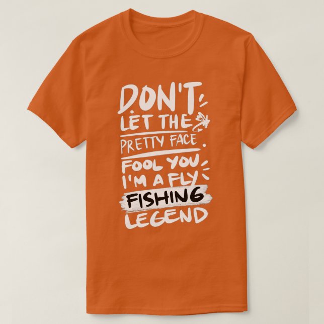 Fisherman Fly Fishing Hobby Nature  T-Shirt (Design Front)