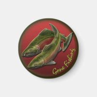 Fisherman Fridge Magnets Custom Gone Fishing Gifts