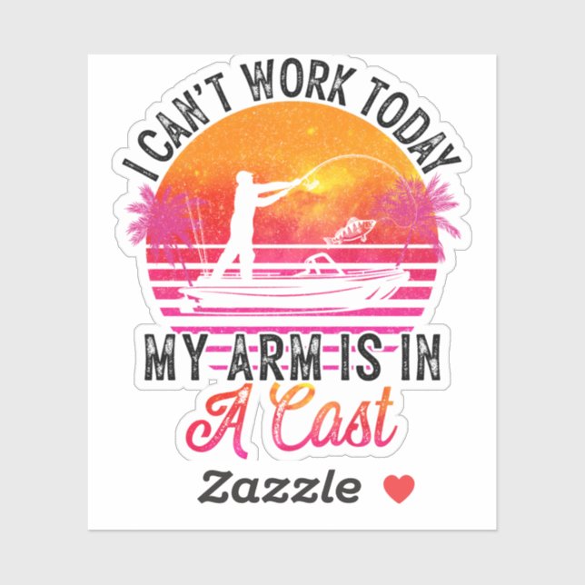 Fisherman Funny Fishing Sticker (Sheet)