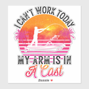 Fisherman Funny Fishing Sticker