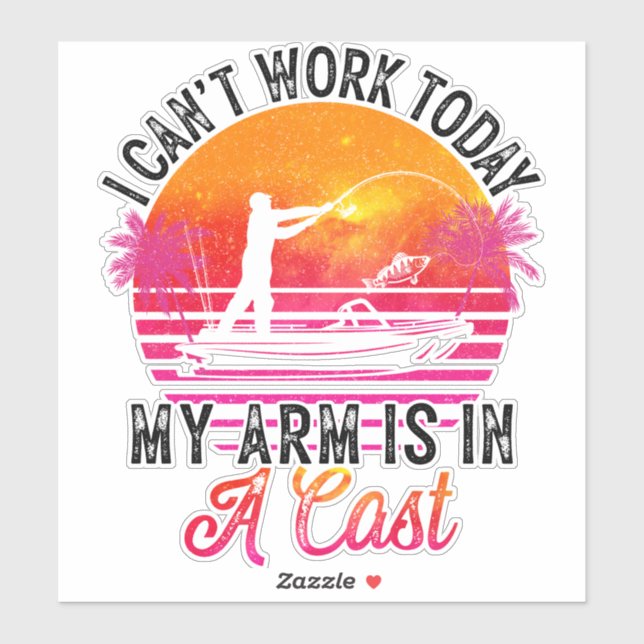 Fisherman Funny Fishing Sticker (Sheet)
