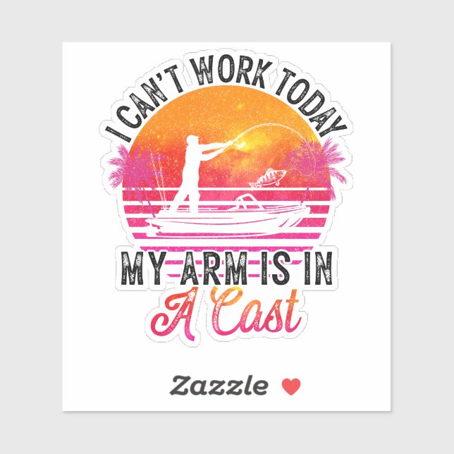 Fisherman Funny Fishing Sticker (Sheet)