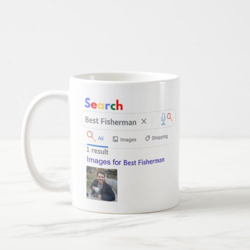 FISHERMAN GIft FUNNY Worlds BEST SEARCH Engine Coffee Mug