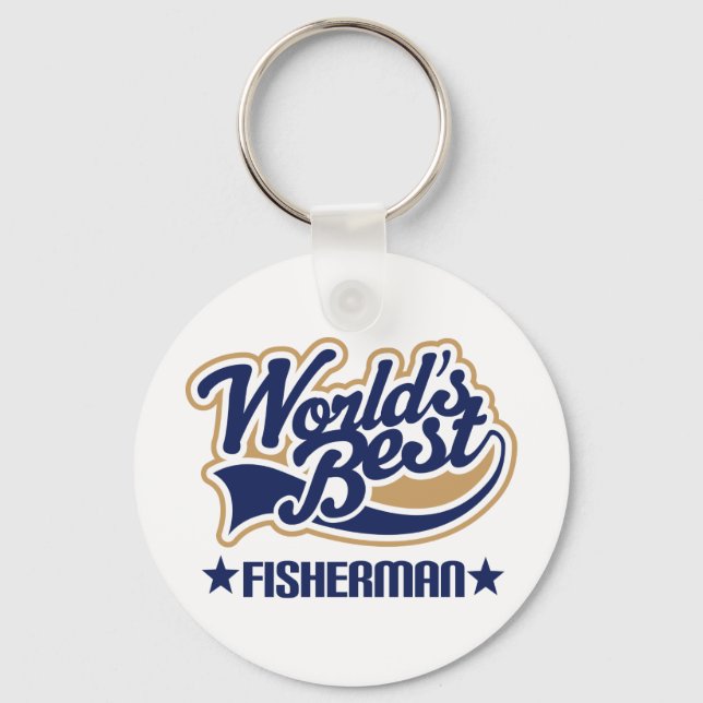 Fisherman Gift Keychain (Front)