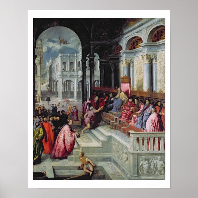 Fisherman Giving the Ring to the Doge of Venice Poster (Front)