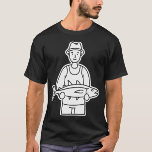 Fisherman Holding Fresh Tuna Fish T-Shirt