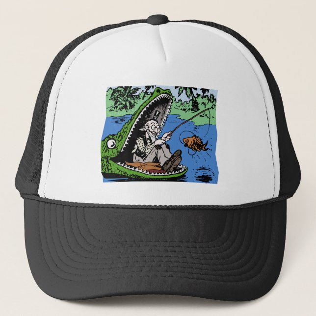 Fisherman in a Gator Trucker Hat (Front)
