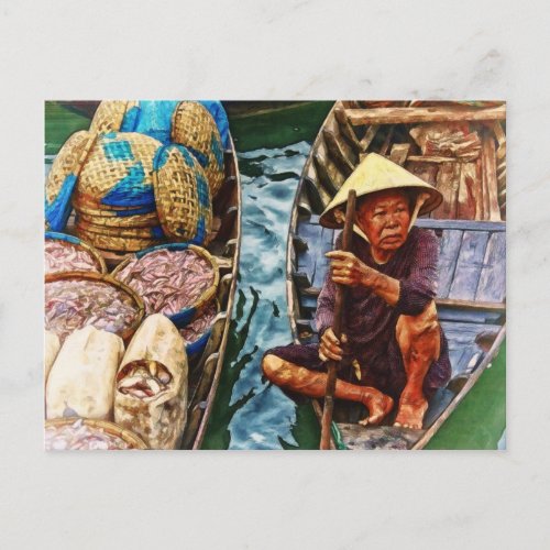 Fisherman in Vietnam _ Asia Postcard