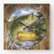 Fisherman Man Cave Bass Lure Personalizable Clock