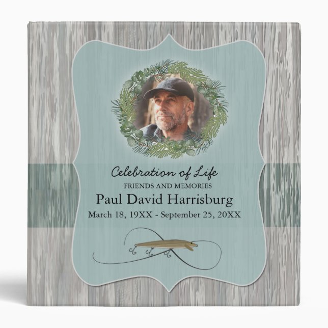 Fisherman Memorial Friends Memories Photo Binder (Front)