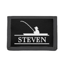 Fisherman Personalized Trifold Wallet