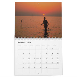 Fisherman Photography Calendar Zazzle