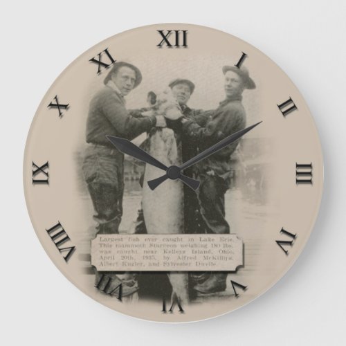 Fisherman Post Card Clock _ Vintage 1935