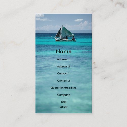 Fisherman Profile Card Business Card Templates