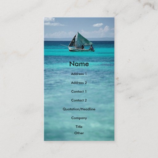 Customizable Fisherman Profile Card Business Card Templates