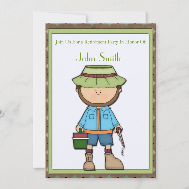 Fisherman Retirement Invitation (Front)