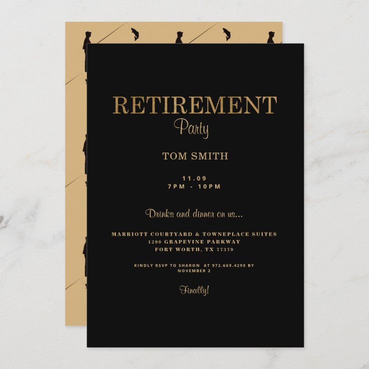 Fisherman Retirement Party Invitation | Zazzle