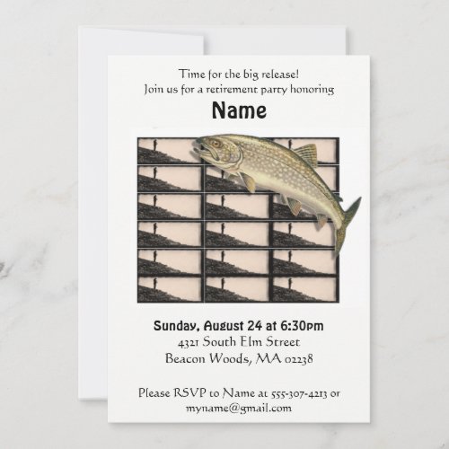 Fisherman Retirement Party Invitation