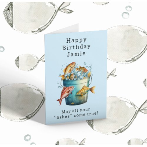 Fishermanâs Birthday  Card