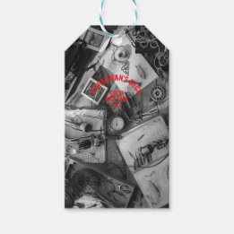 Fisherman’s Deck Black and White Gift Tag
