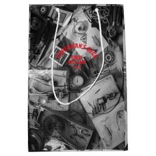 Fisherman’s Deck Custom Black and White Gift Bag