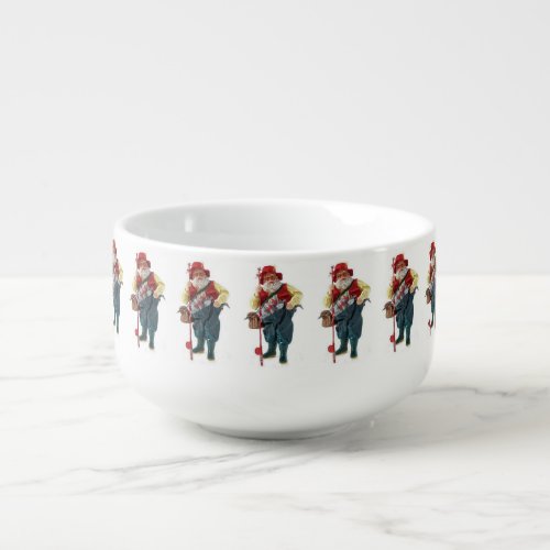 FISHERMAN SANTA SOUP BOWL AND MORE SEE CARD