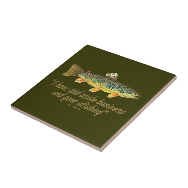 Fisherman Saying Ceramic Tile (Side)