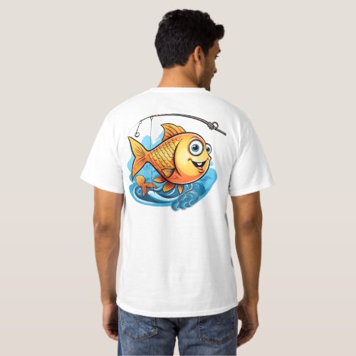 fisherman the fish is waiting T_Shirt