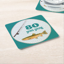 Fisherman Trout Birthday Party Teal