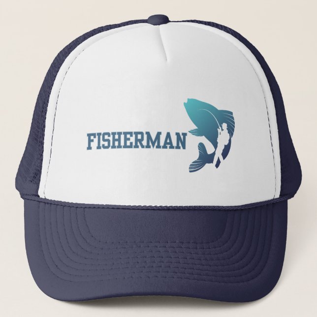 Fisherman Trucker Hat (Front)