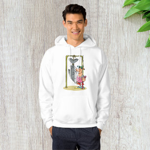 Fisherman With His Catch Mens Hoodie