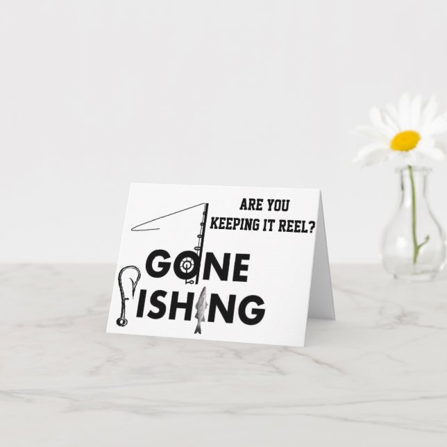 FISHERMAN'S **60th BIRTHDAY** KEEPING IT REEL Card (Small Plant)