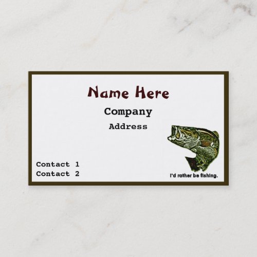 Fisherman's Business Card