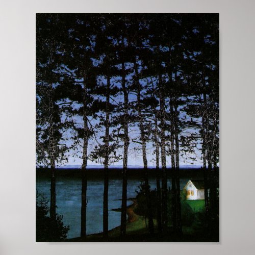 Fishermans Cottage 1860 By Harald Sohlberg Poster