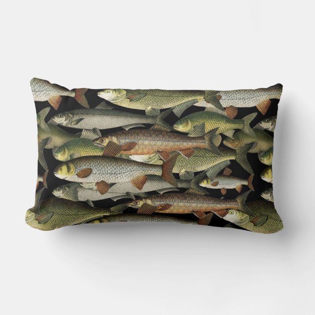 Fisherman's Fantasy Lumbar Pillow (Front)