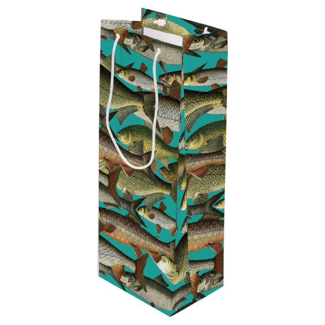 Fisherman's Fantasy Wine Gift Bag (Front Angled)